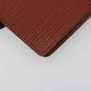 LOUIS VUITTON Epi Agenda PM Day Planner Cover Brown R20053 LV Auth hk3952-16