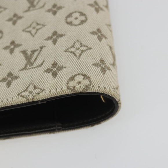LOUIS VUITTON Monogram Mini Agenda PM Day Planner Cover Khaki R20911 Auth hk3953