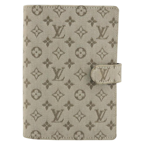 LOUIS VUITTON Monogram Mini Agenda PM Day Planner Cover Khaki R20911 Auth hk3953