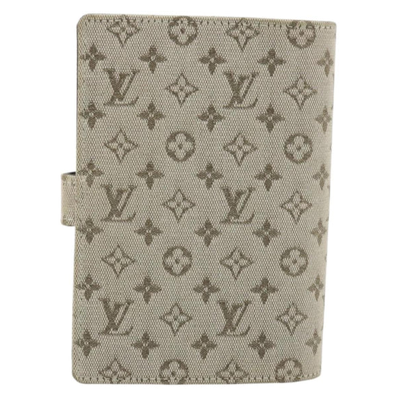 LOUIS VUITTON Monogram Mini Agenda PM Day Planner Cover Khaki R20911 Auth hk3953