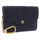 LOUIS VUITTON Monogram Empreinte Pochette Cles Purse Navy M62017 LV Auth hk3961-1