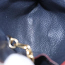 LOUIS VUITTON Monogram Empreinte Pochette Cles Purse Navy M62017 LV Auth hk3961-17