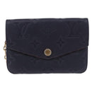 LOUIS VUITTON Monogram Empreinte Pochette Cles Purse Navy M62017 LV Auth hk3961-2