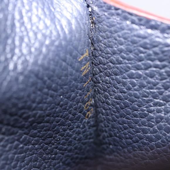 LOUIS VUITTON Monogram Empreinte Pochette Cles Purse Navy M62017 LV Auth hk3961