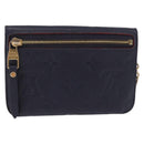 LOUIS VUITTON Monogram Empreinte Pochette Cles Purse Navy M62017 LV Auth hk3961-3
