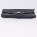 LOUIS VUITTON Monogram Empreinte Pochette Cles Purse Navy M62017 LV Auth hk3961-8