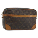 LOUIS VUITTON Monogram Compiegne 28 Clutch Bag M51845 LV Auth hk3965-1