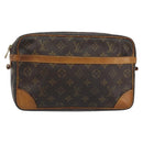 LOUIS VUITTON Monogram Compiegne 28 Clutch Bag M51845 LV Auth hk3965-13