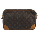 LOUIS VUITTON Monogram Compiegne 28 Clutch Bag M51845 LV Auth hk3965-2