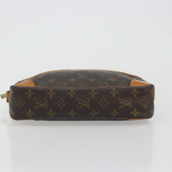 LOUIS VUITTON Monogram Compiegne 28 Clutch Bag M51845 LV Auth hk3965