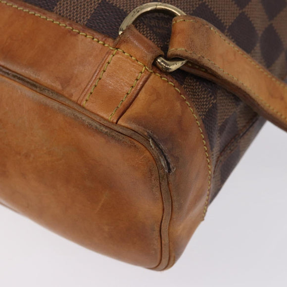 LOUIS VUITTON Damier Ebene Arlucan Backpack N99038 LV Auth hk3967