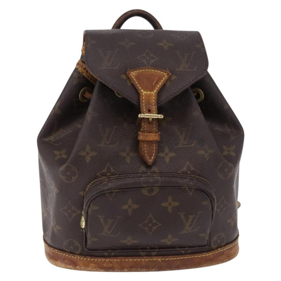 LOUIS VUITTON Monogram Montsouris PM Backpack M51137 LV Auth hk3968