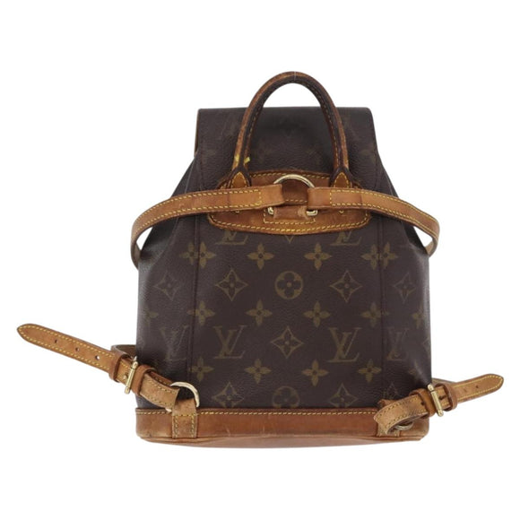 LOUIS VUITTON Monogram Montsouris PM Backpack M51137 LV Auth hk3968