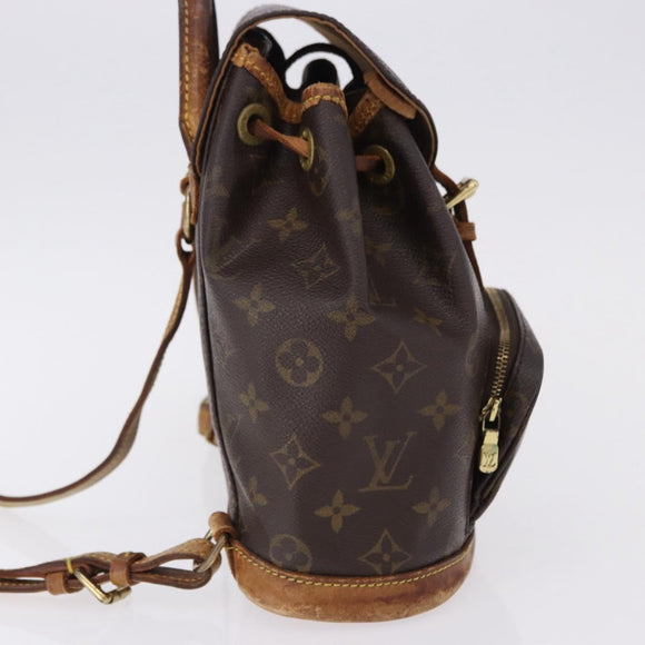 LOUIS VUITTON Monogram Montsouris PM Backpack M51137 LV Auth hk3968