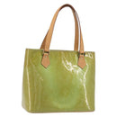LOUIS VUITTON Monogram Vernis Houston Hand Bag Baby Blue M91005 LV Auth hk3972-1
