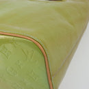 LOUIS VUITTON Monogram Vernis Houston Hand Bag Baby Blue M91005 LV Auth hk3972-8