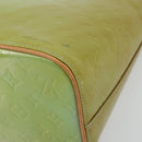 LOUIS VUITTON Monogram Vernis Houston Hand Bag Baby Blue M91005 LV Auth hk3972-16