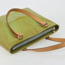 LOUIS VUITTON Monogram Vernis Houston Hand Bag Baby Blue M91005 LV Auth hk3972-6
