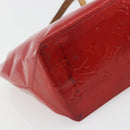 LOUIS VUITTON Monogram Vernis Reade PM Hand Bag Red Rouge M91088 LV Auth hk3973-9