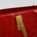 LOUIS VUITTON Monogram Vernis Reade PM Hand Bag Red Rouge M91088 LV Auth hk3973-10