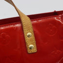 LOUIS VUITTON Monogram Vernis Reade PM Hand Bag Red Rouge M91088 LV Auth hk3973-18