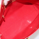 LOUIS VUITTON Monogram Vernis Reade PM Hand Bag Red Rouge M91088 LV Auth hk3973-11