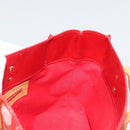LOUIS VUITTON Monogram Vernis Reade PM Hand Bag Red Rouge M91088 LV Auth hk3973-20