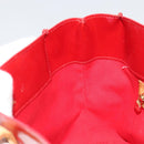 LOUIS VUITTON Monogram Vernis Reade PM Hand Bag Red Rouge M91088 LV Auth hk3973-21