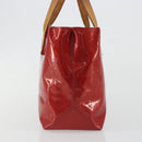 LOUIS VUITTON Monogram Vernis Reade PM Hand Bag Red Rouge M91088 LV Auth hk3973-4