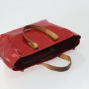 LOUIS VUITTON Monogram Vernis Reade PM Hand Bag Red Rouge M91088 LV Auth hk3973-6