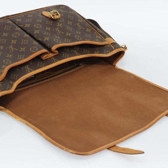 LOUIS VUITTON Monogram Gibeciere GM Shoulder Bag M42246 LV Auth hk3975