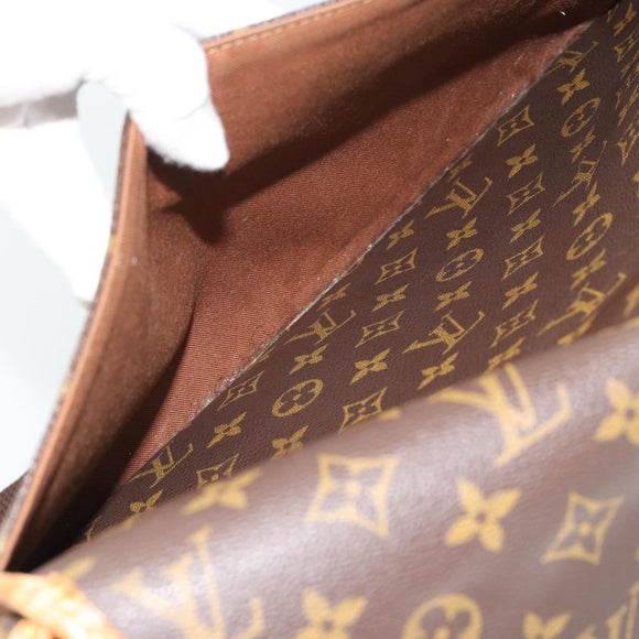 LOUIS VUITTON Monogram Gibeciere GM Shoulder Bag M42246 LV Auth hk3975