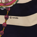 HERMES Carre 90 Scarf Parmi Les Fleursje Compte Silk Navy Auth hk3977-11