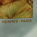 HERMES Carre 90 Scarf Jardin Creole Silk Light Blue Auth hk3978-12