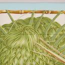 HERMES Carre 90 Scarf Jardin Creole Silk Light Blue Auth hk3978-3