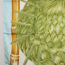 HERMES Carre 90 Scarf Jardin Creole Silk Light Blue Auth hk3978-5