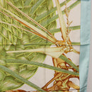 HERMES Carre 90 Scarf Jardin Creole Silk Light Blue Auth hk3978-7
