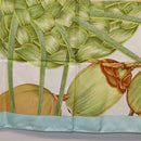 HERMES Carre 90 Scarf Jardin Creole Silk Light Blue Auth hk3978-9