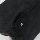 Salvatore Ferragamo Shoulder Bag Canvas Black Silver Auth hk3980-16
