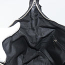 Salvatore Ferragamo Shoulder Bag Canvas Black Silver Auth hk3980-18