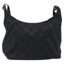 Salvatore Ferragamo Shoulder Bag Canvas Black Silver Auth hk3980-13