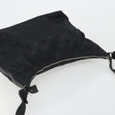 Salvatore Ferragamo Shoulder Bag Canvas Black Silver Auth hk3980-6