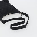 Salvatore Ferragamo Shoulder Bag Canvas Black Silver Auth hk3980-7