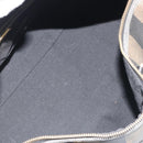 FENDI Pecan Canvas Boston Bag PVC Black Brown Auth hk3981-11