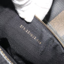 FENDI Pecan Canvas Boston Bag PVC Black Brown Auth hk3981-12