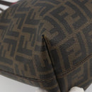 FENDI Zucca Canvas Tote Bag PVC Brown Black Auth hk3983A-11