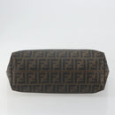 FENDI Zucca Canvas Tote Bag PVC Brown Black Auth hk3983A-9
