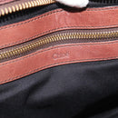 Chloe Etel Shoulder Bag Leather 2way Brown Gold Auth hk3984-20
