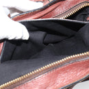 Chloe Etel Shoulder Bag Leather 2way Brown Gold Auth hk3984-25