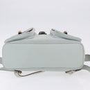 GUCCI Bamboo Backpack Suede Light Blue Gold 003 2058 0016 Auth hk3985-5